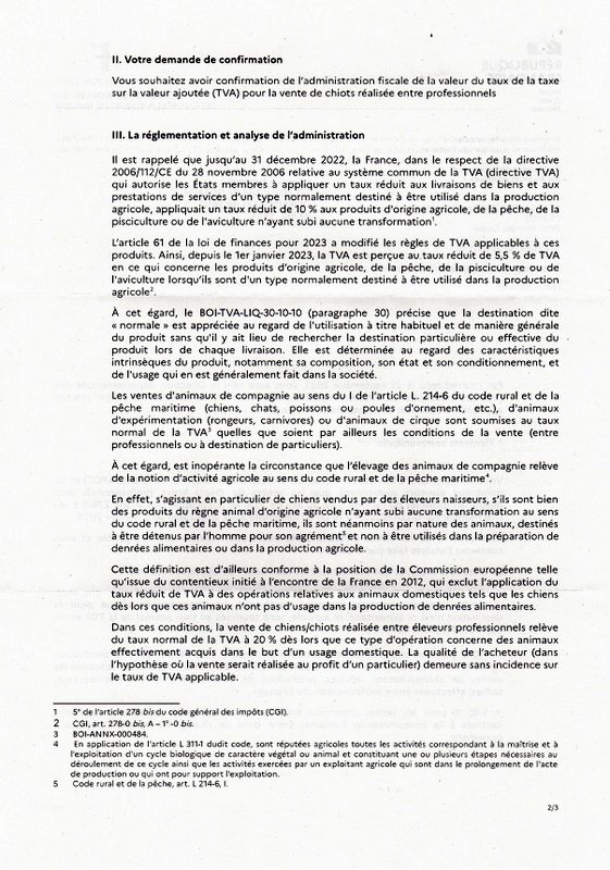 taux TVA courrier2